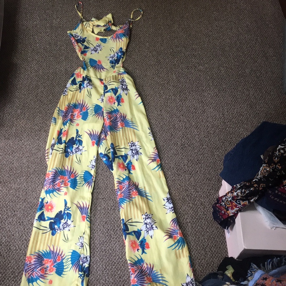Hawaii floral print jumpsuit